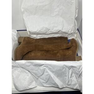 Italeau Fiamma Vero Cuoio Suede Genuine Leather Boots Size 39.5 NIB